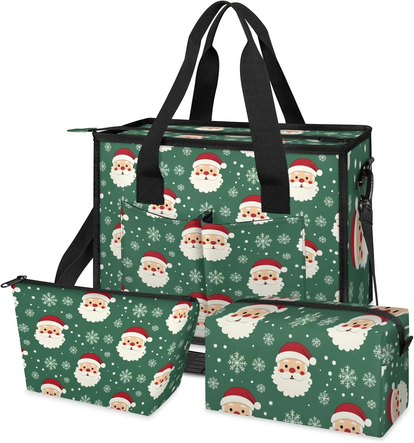 Tote Satchel Bag Set 3PCS for Women,Travel Shoulder Bag Handbag and Wallet Daily Use02