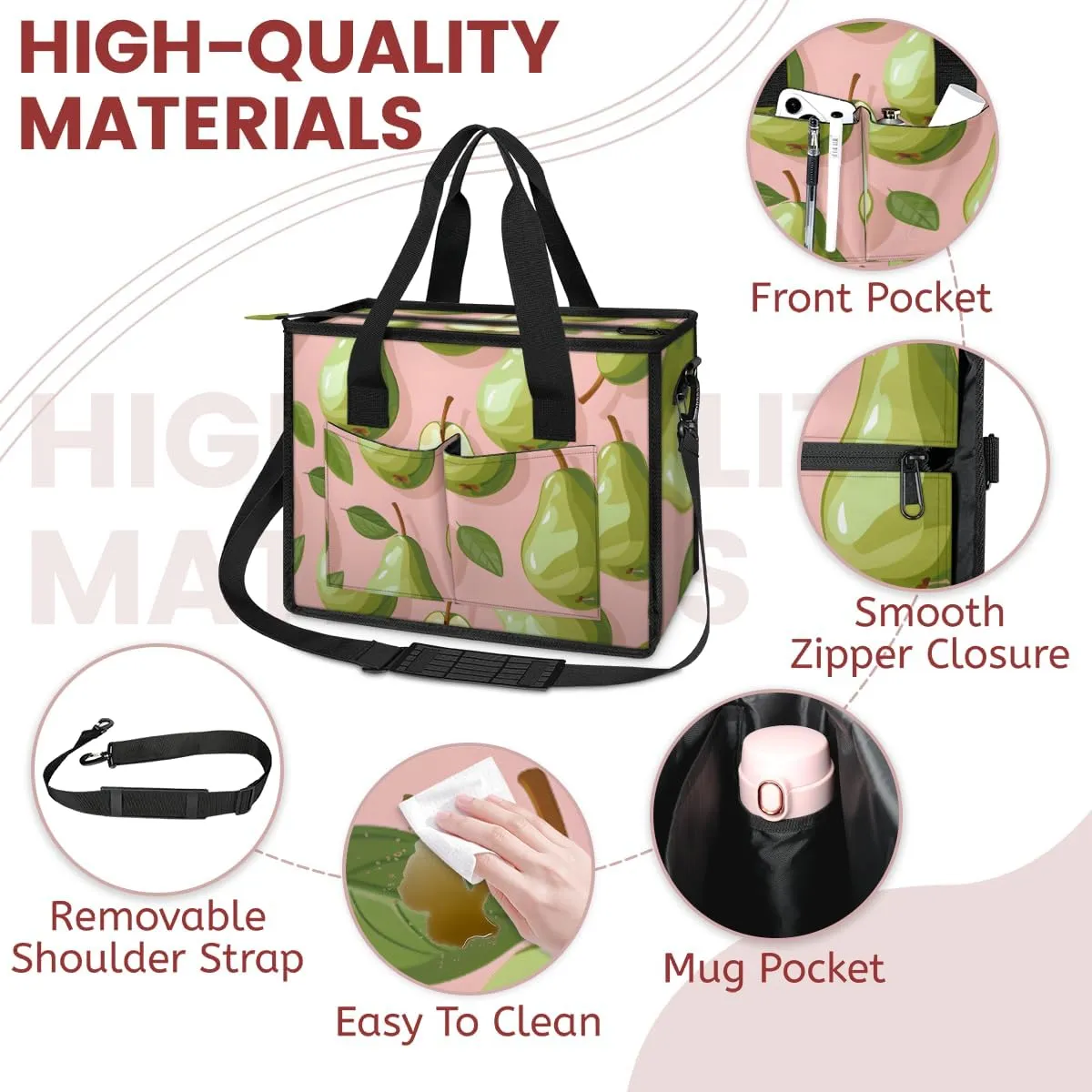 Tote Satchel Bag Set 3PCS for Women,Travel Shoulder Bag Handbag and Wallet Daily Use04