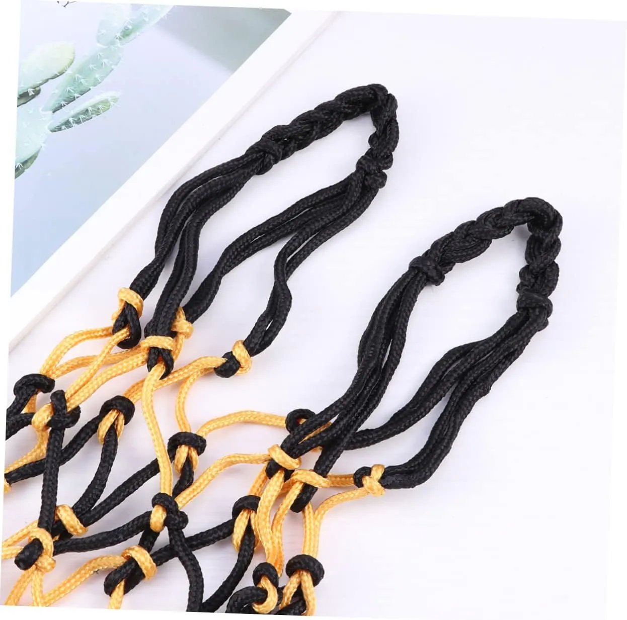 Totority Nylon Net Bag Sporting Basketball Netted Carrier Draw Ball Mesh Net Draw Mesh Net Nets Ball Storage Bag