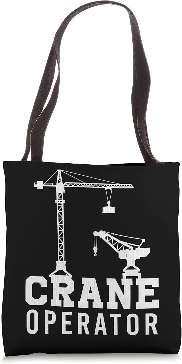 Tower Mobile Crane Operator Construction Site Worker Tote Bag