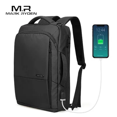 Travel Backpack Large Capacity USB Charging 15.6 inch Laptop