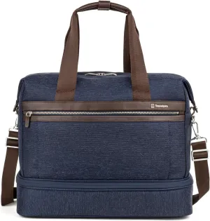 Travelpro Platinum Elite Carry on Soft Travel Drop-Bottom Weekender Bag, Overnight, Men and Women