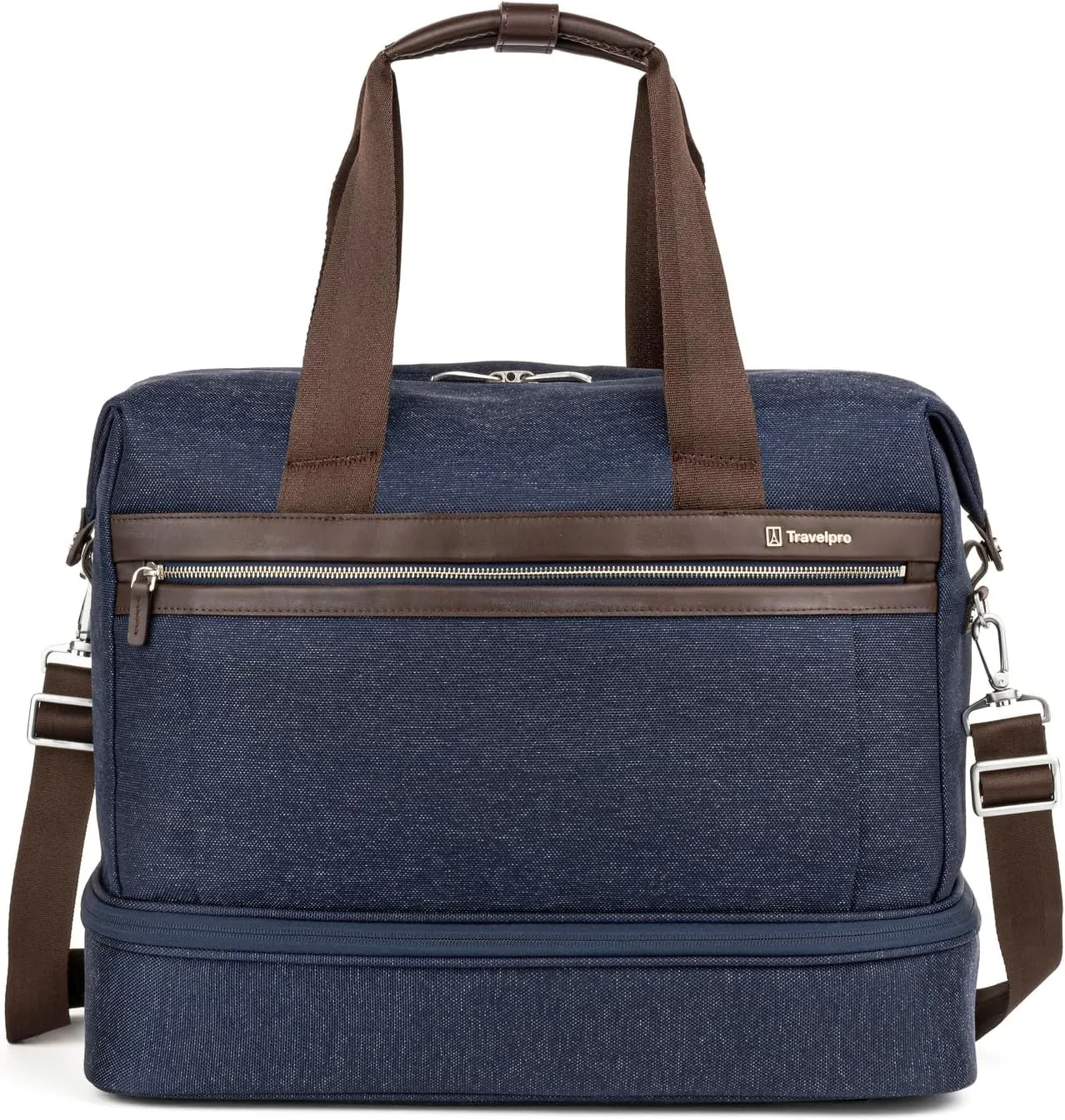 Travelpro Platinum Elite Carry on Soft Travel Drop-Bottom Weekender Bag, Overnight, Men and Women