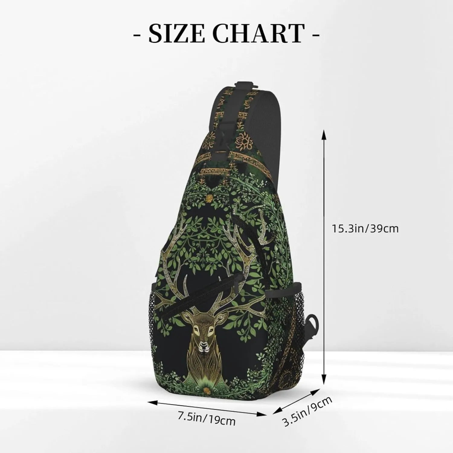 Tree And Life In Norse Sling Backpack Hiking Backpack Crossbody Bag Sports Lightweight And Durable Chest Bag Shoulder Bag For Women Men