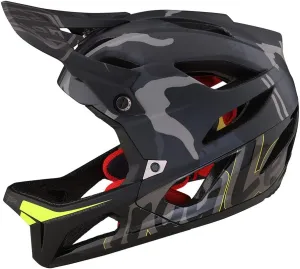 Troy Lee Designs Stage Signature Camo Full Face Bicycle Helmet for Max Ventilation Lightweight MIPS EPP EPS Racing Downhill DH BMX MTB - Adult Men Women (Black, MD/LG)