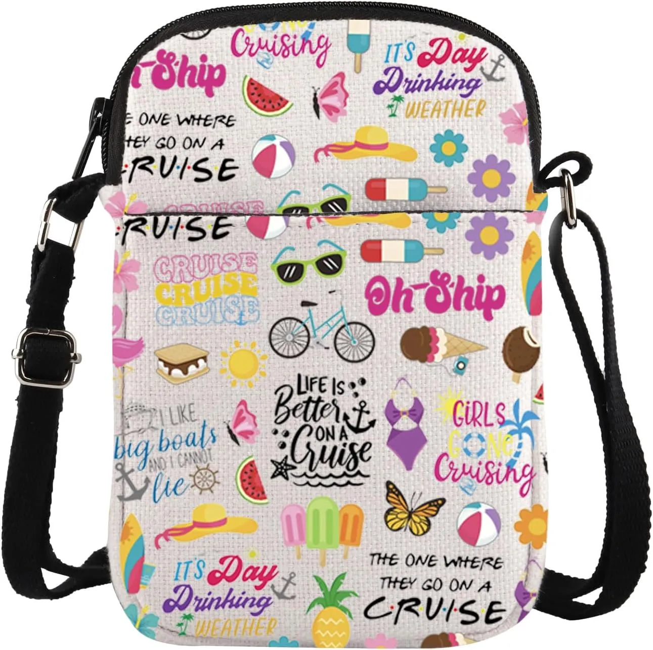 TSOTMO Cruising Gift Cruising Trip Travel Bag Cruise Cabin Gift Ocean Cruise Vacation Getaway Crossbody Bags