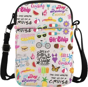 TSOTMO Cruising Gift Cruising Trip Travel Bag Cruise Cabin Gift Ocean Cruise Vacation Getaway Crossbody Bags