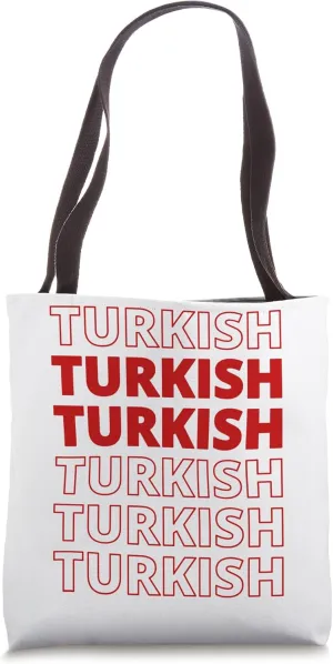 Turkish Heritage Roots Aesthetic Modern Design Tote Bag