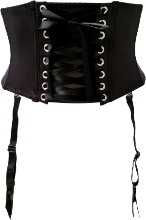 TVRtyle Black Waist Training Removable Strap Women Sexy Garter Belts for Stocking S700