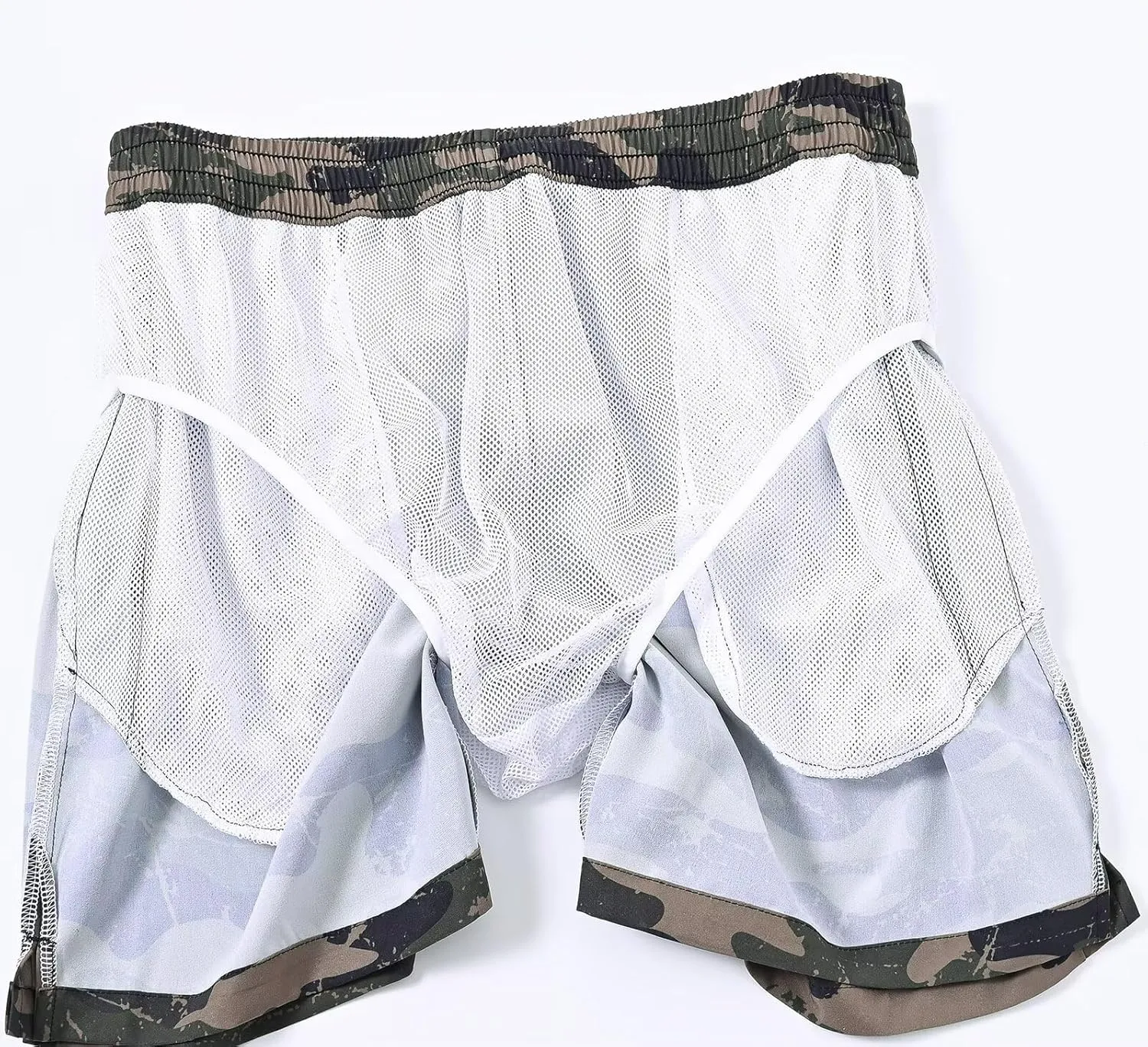 Tyhengta Men's Swim Trunks Quick Dry Beach Shorts with Zipper Pockets and Mesh Lining