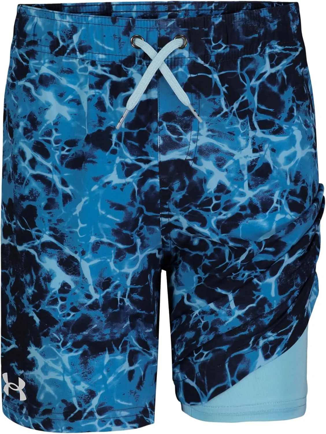 Under Armour Boys Compression Lined Volley, Swim Trunks, Shorts with Drawstring Closure & Elastic Waistband