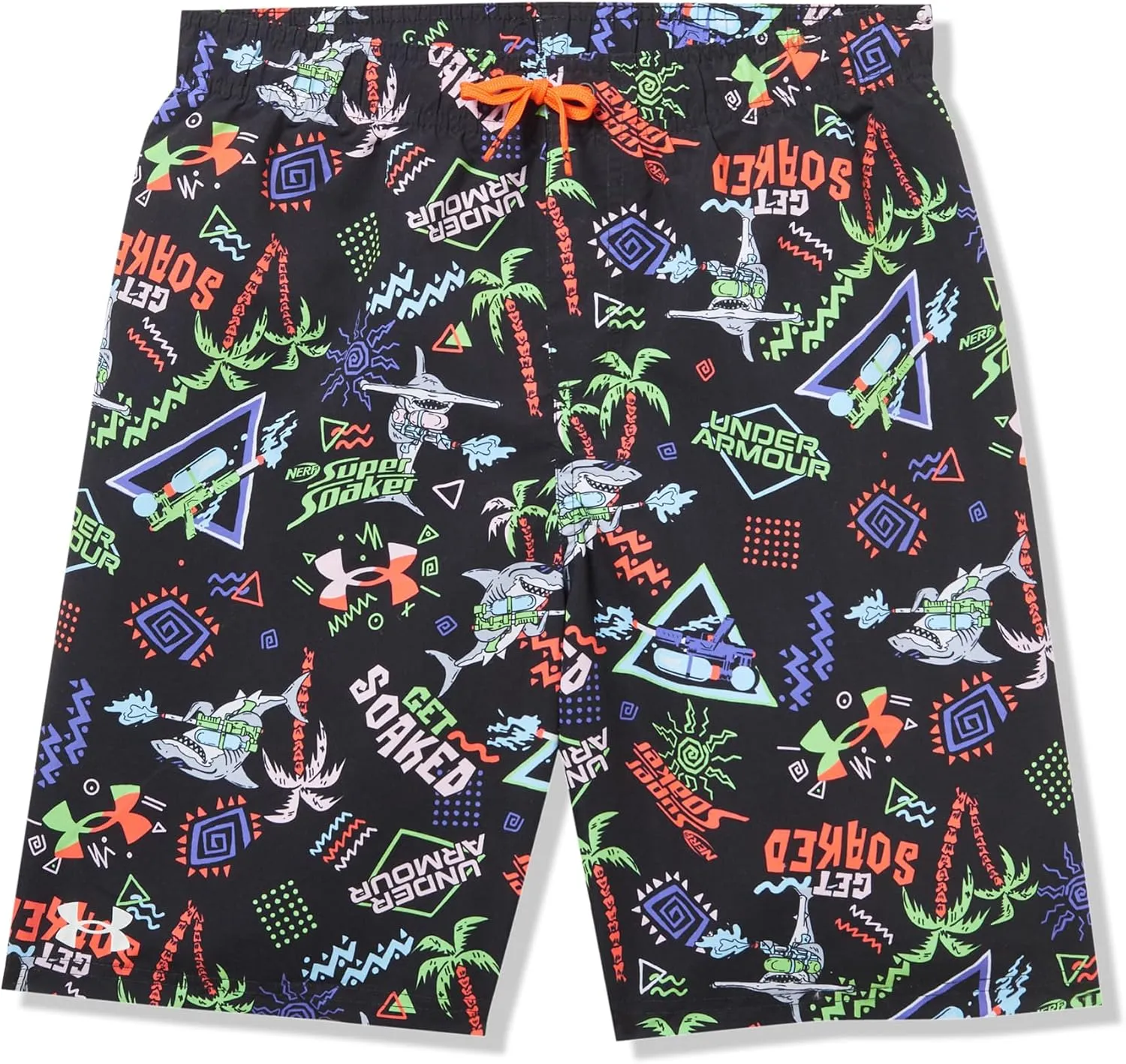 Under Armour Boys Compression Lined Volley, Swim Trunks, Shorts with Drawstring Closure & Elastic Waistband