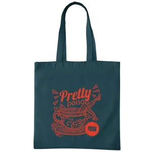 Unique Gift Ideas Stylish Home Decor Quotes Pretty Poison Teacup Wn Legs Design Perfect Girls Teens Black Multicolor Canvas Tote Bag