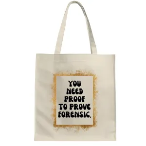 Unique Gifts for Investigator Enthusiasts Forensic Science Detective Anatomy Law Enforcement Natural White Multicolor Canvas Tote Bag