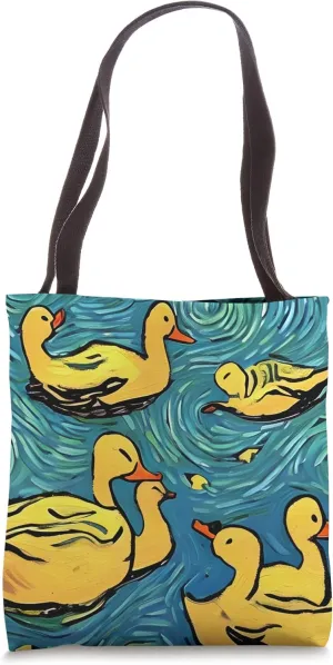 Unique Impressionist Duck Tote Bag