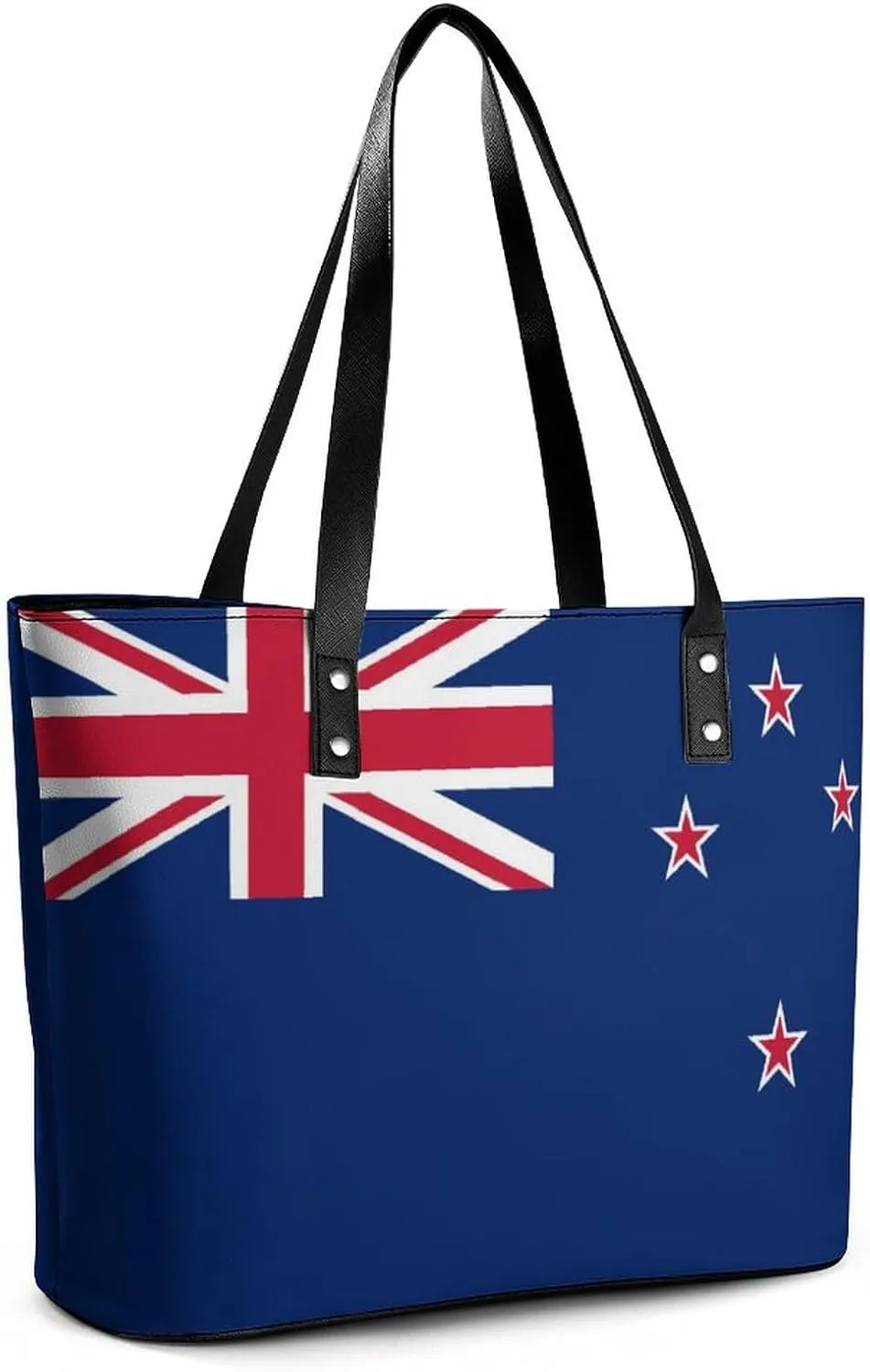 Unique New Zealand Flag Large Handbag Women Leather Ideal for Work and Leisure