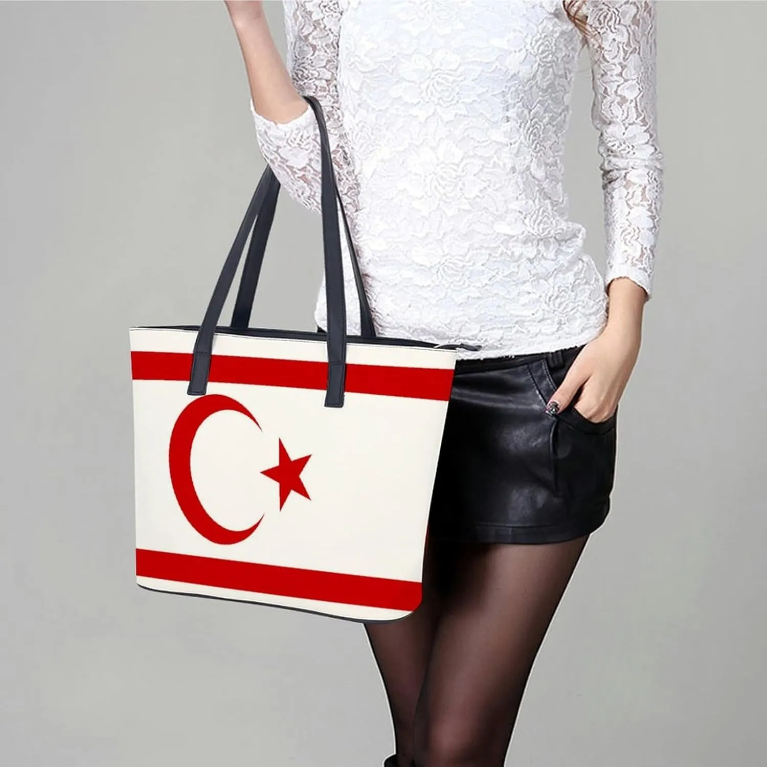 Unique New Zealand Flag Large Handbag Women Leather Ideal for Work and Leisure