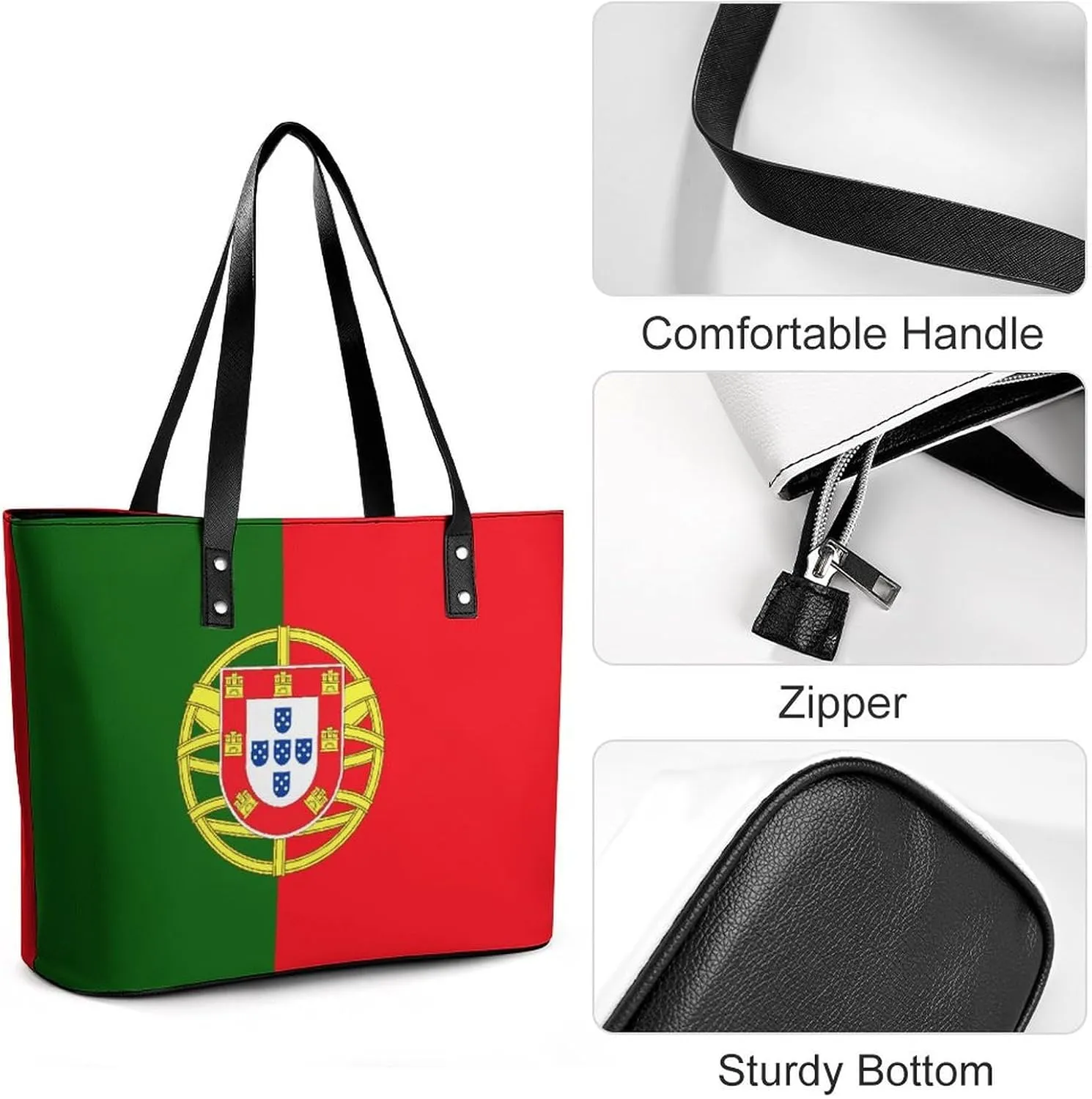 Unique New Zealand Flag Large Handbag Women Leather Ideal for Work and Leisure
