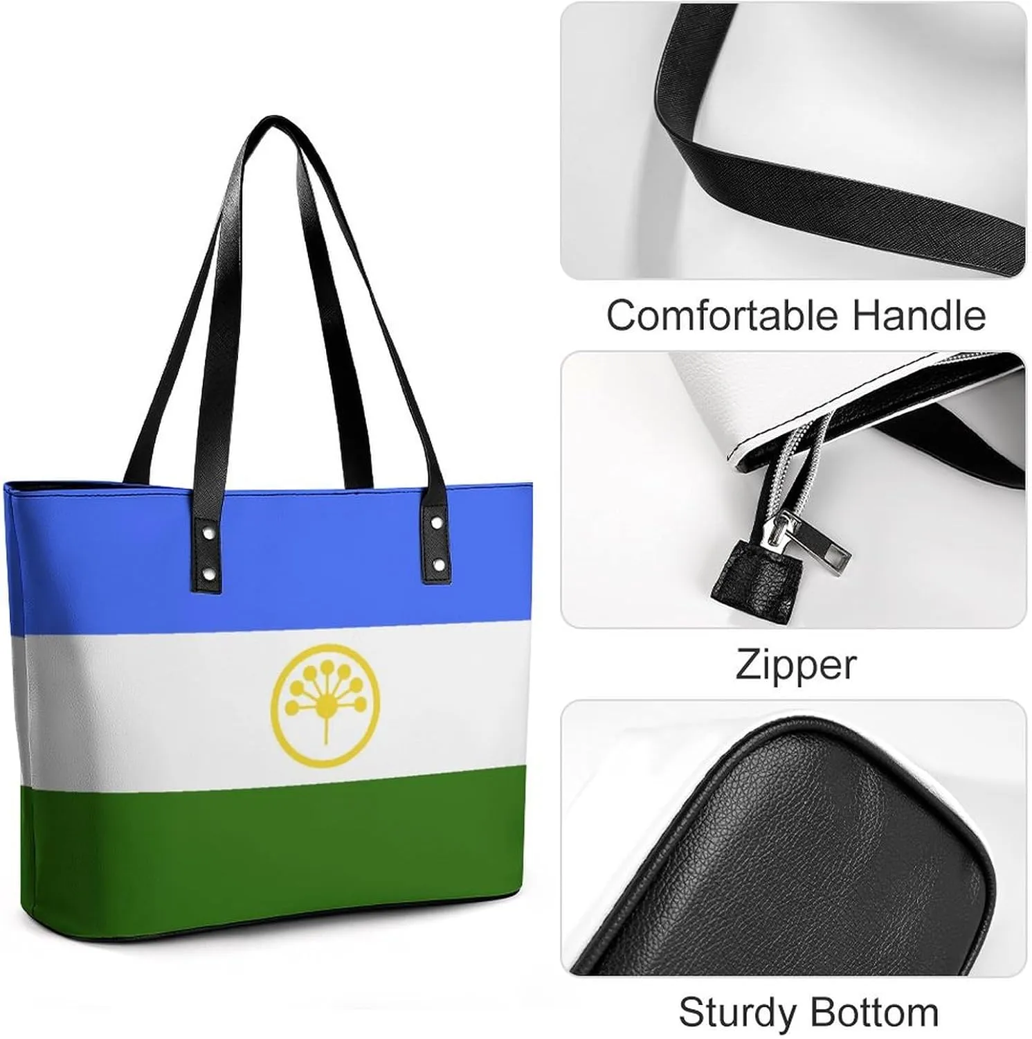 Unique New Zealand Flag Large Handbag Women Leather Ideal for Work and Leisure