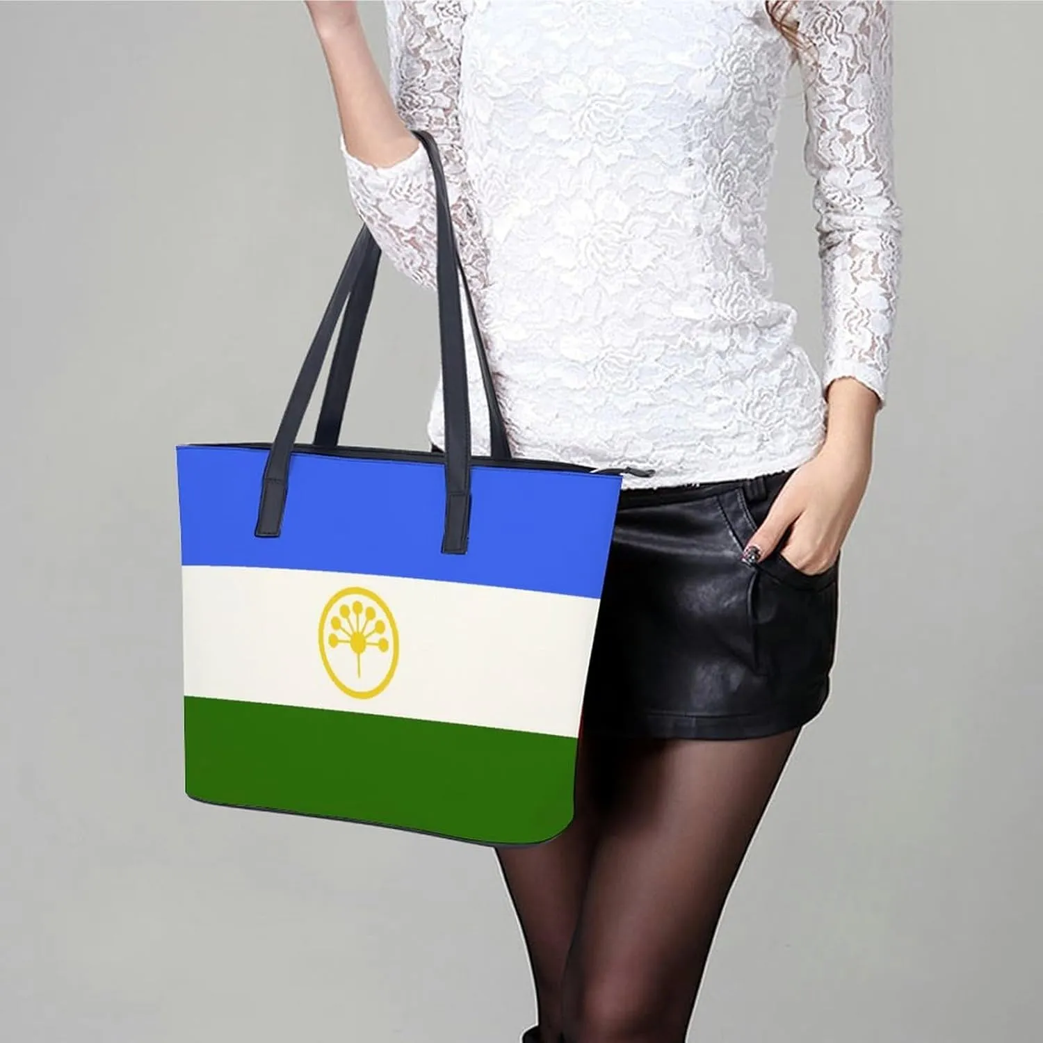 Unique New Zealand Flag Large Handbag Women Leather Ideal for Work and Leisure