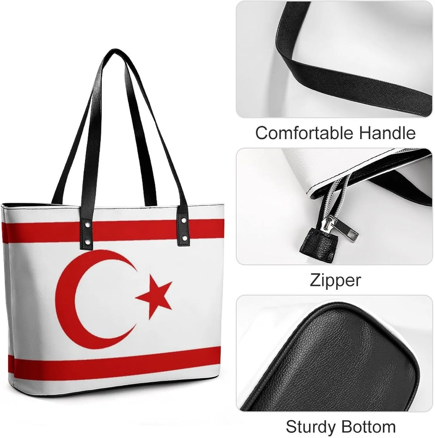 Unique New Zealand Flag Large Handbag Women Leather Ideal for Work and Leisure