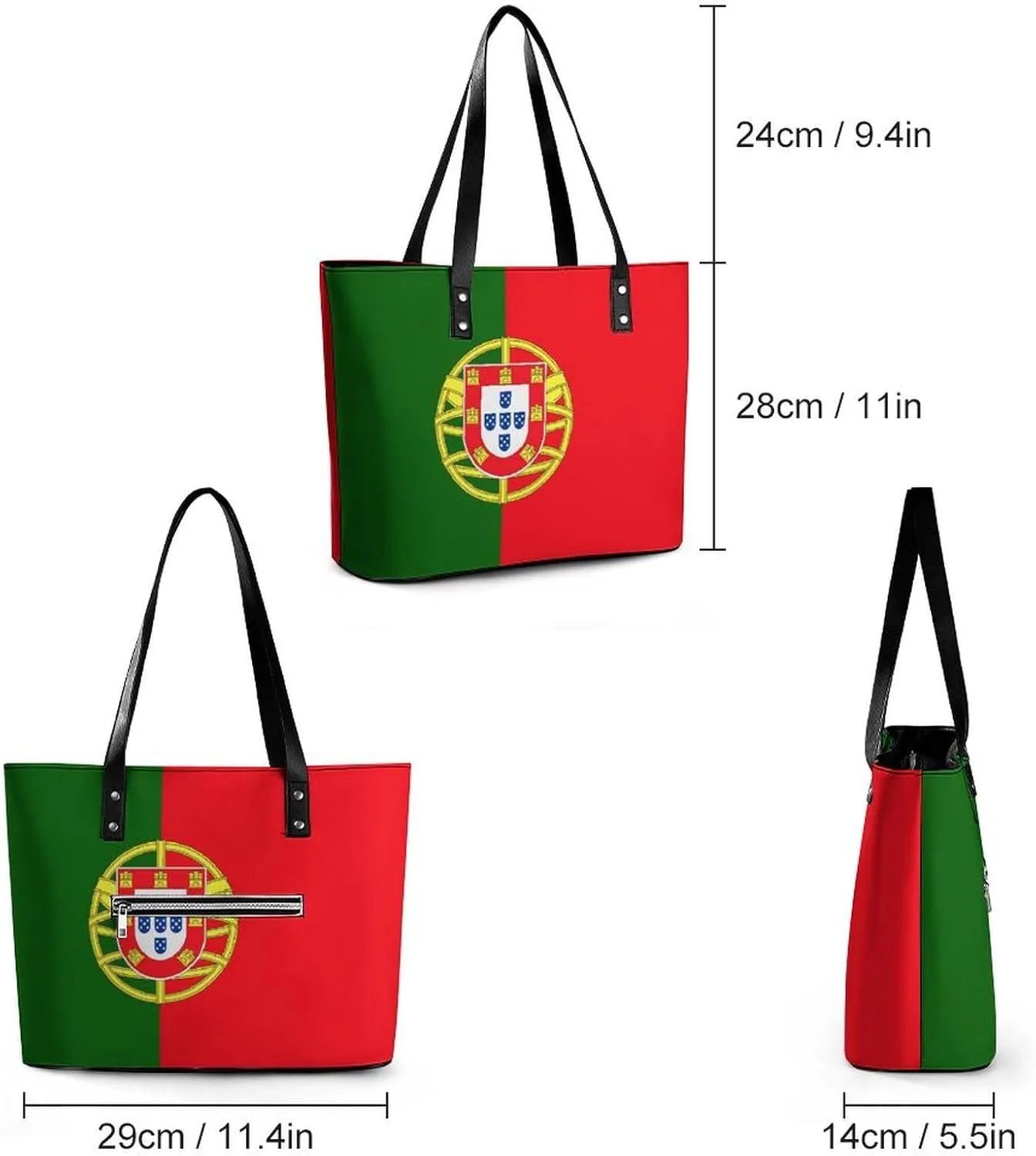 Unique New Zealand Flag Large Handbag Women Leather Ideal for Work and Leisure