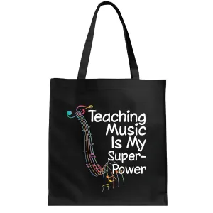 Unique Presents Ideas for Music Educators and Instructors Appreciation Perfect Thank You Gifts Navy Black Multicolor Canvas Tote Bag