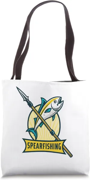 Unique Spearfishing Adventure Design Tote Bag