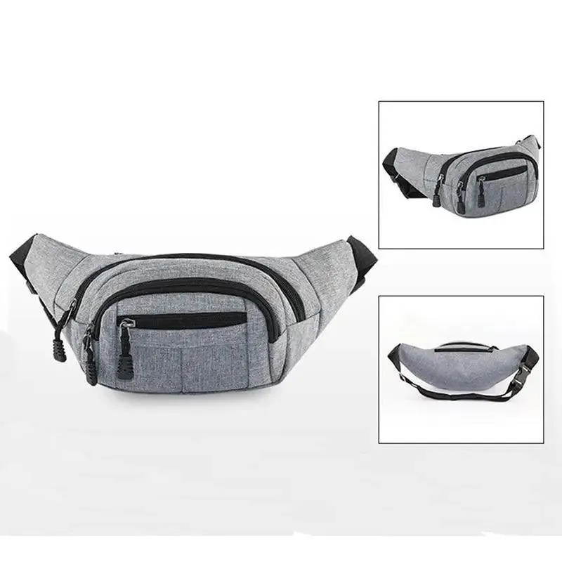 Unisex Casual Chest Belt Simple Waist Bag Adjustable Fanny Pack Pouch Outdoors Traveling Bag