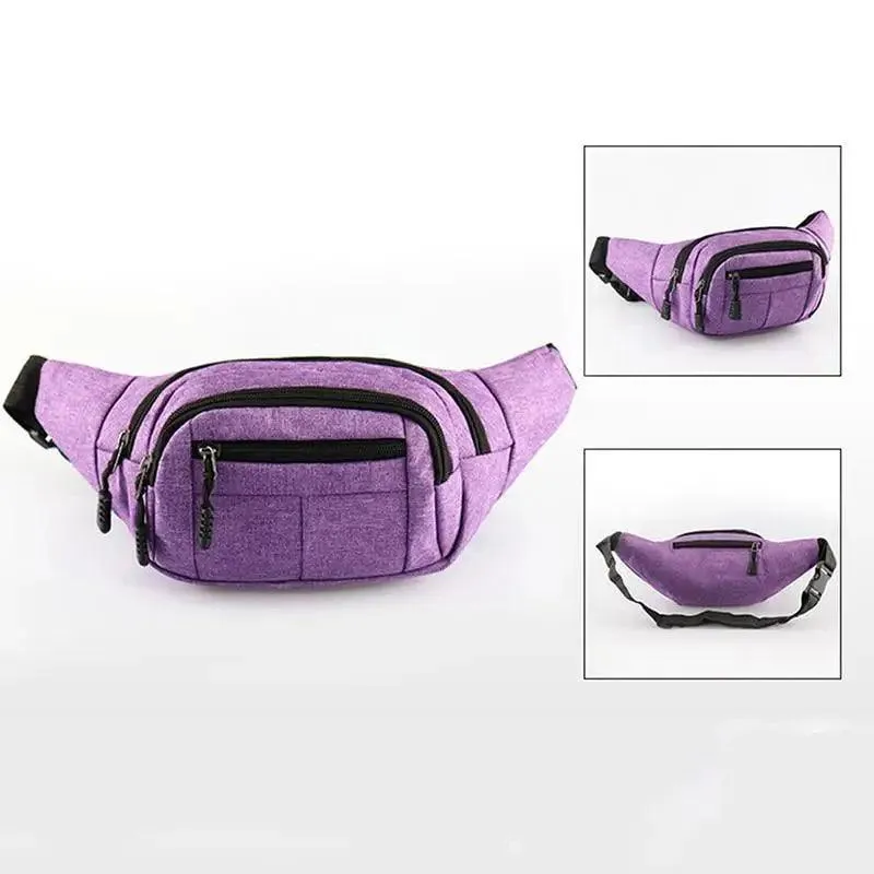 Unisex Casual Chest Belt Simple Waist Bag Adjustable Fanny Pack Pouch Outdoors Traveling Bag