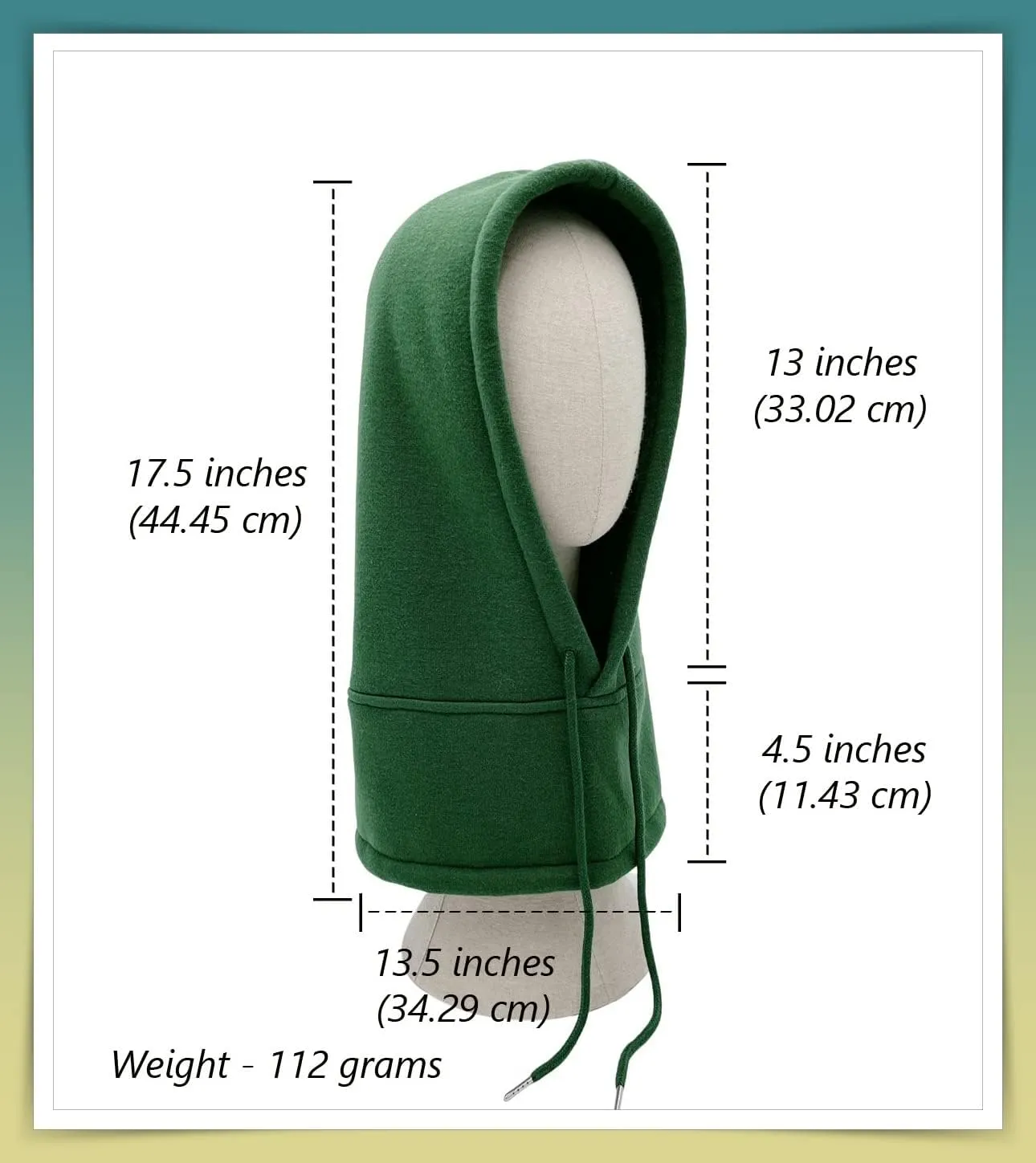 Unisex Sporty Snood Hat with drawstring Hood Scarf Neck Warmer Winter Balaclava Hood