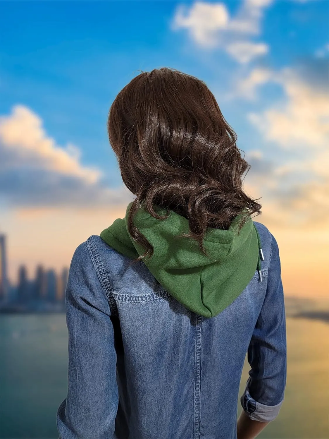 Unisex Sporty Snood Hat with drawstring Hood Scarf Neck Warmer Winter Balaclava Hood