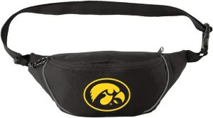 University of Iowa Waist Bag Iowa Hawkeyes Hip Pack for Men or Women for Walking Workout Traveling Running Hiking Cycling