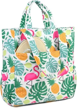 VASCHY Beach Tote Bag for Women, Lightweight Water Resistant Fold-able Large Pool Tote Bag w Zipper for Vocation