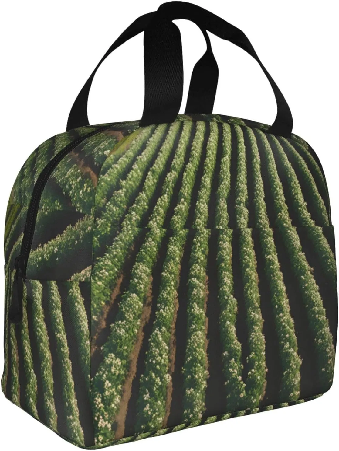 Vast Farmland Reusable Large Capacity Handheld Insulated Lunch Bag Lunch Bag For Work Office Camping Picnic