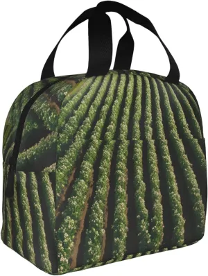 Vast Farmland Reusable Large Capacity Handheld Insulated Lunch Bag Lunch Bag For Work Office Camping Picnic