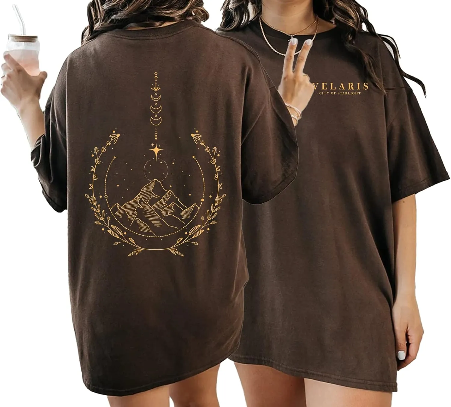 Velaris City of Starlight Tshirt - The Night Court Acotar 2 Sided Tshirt, Sarah J Maas Clothing