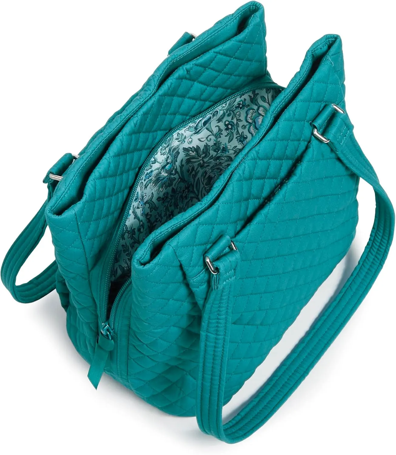 Vera Bradley Women's Cotton Multi-Compartment Shoulder Satchel Purse