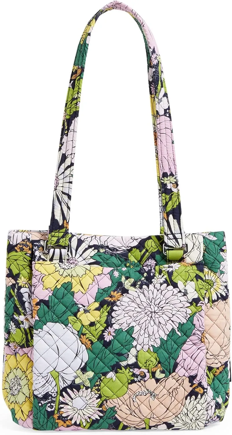 Vera Bradley Women's Cotton Multi-Compartment Shoulder Satchel Purse