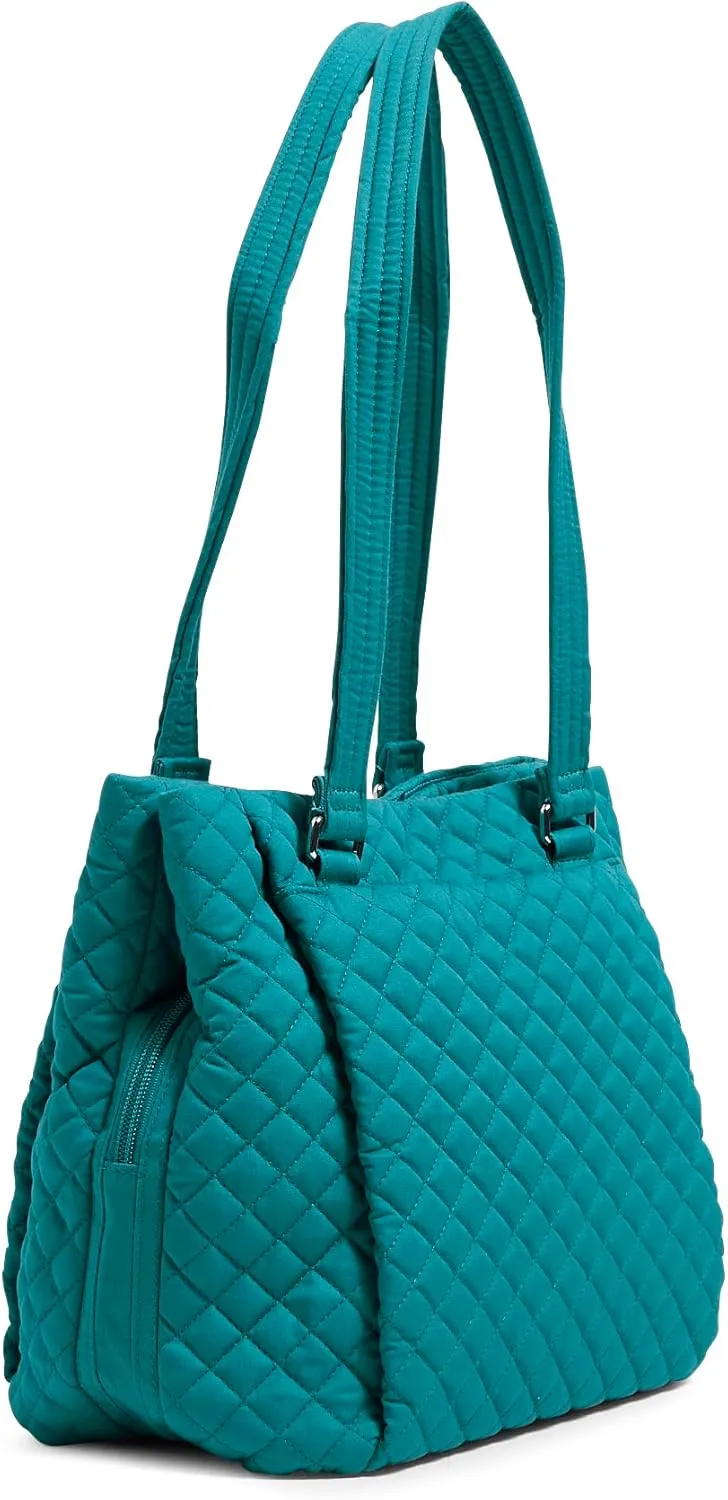 Vera Bradley Women's Cotton Multi-Compartment Shoulder Satchel Purse