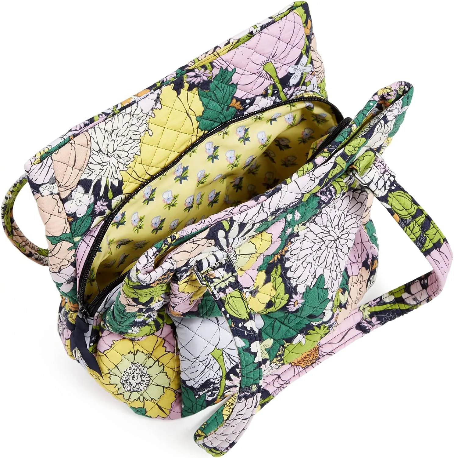 Vera Bradley Women's Cotton Multi-Compartment Shoulder Satchel Purse