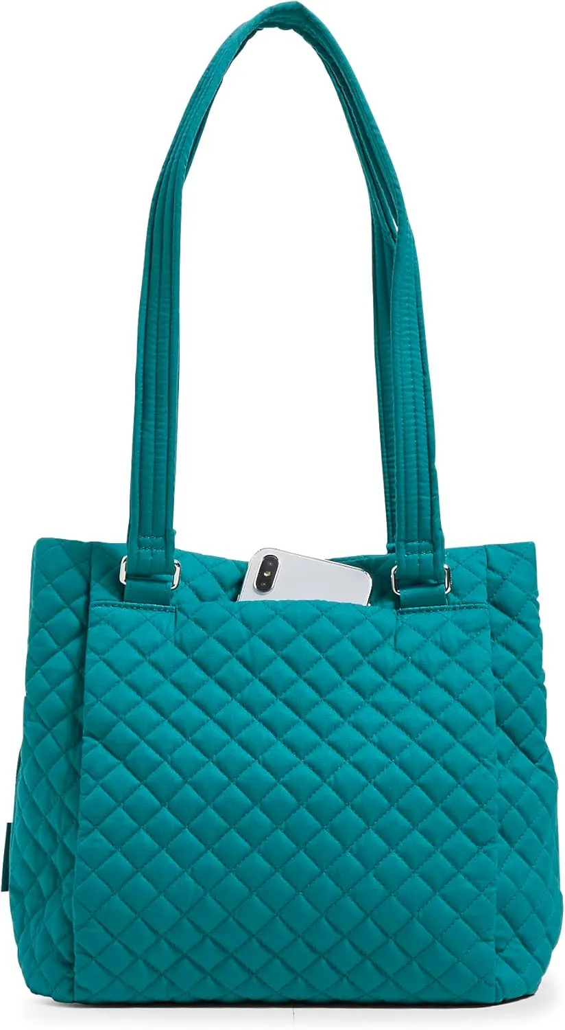 Vera Bradley Women's Cotton Multi-Compartment Shoulder Satchel Purse