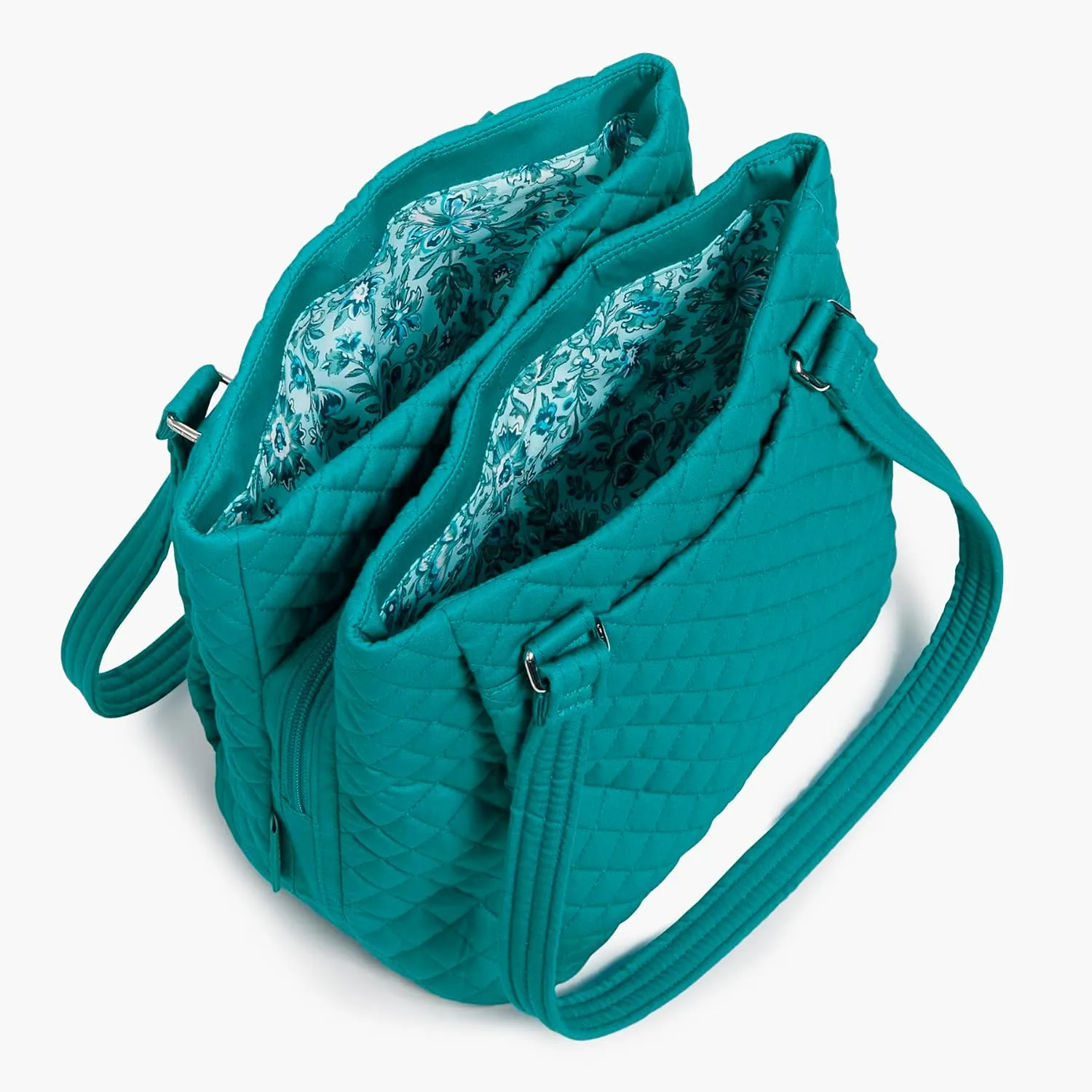 Vera Bradley Women's Cotton Multi-Compartment Shoulder Satchel Purse