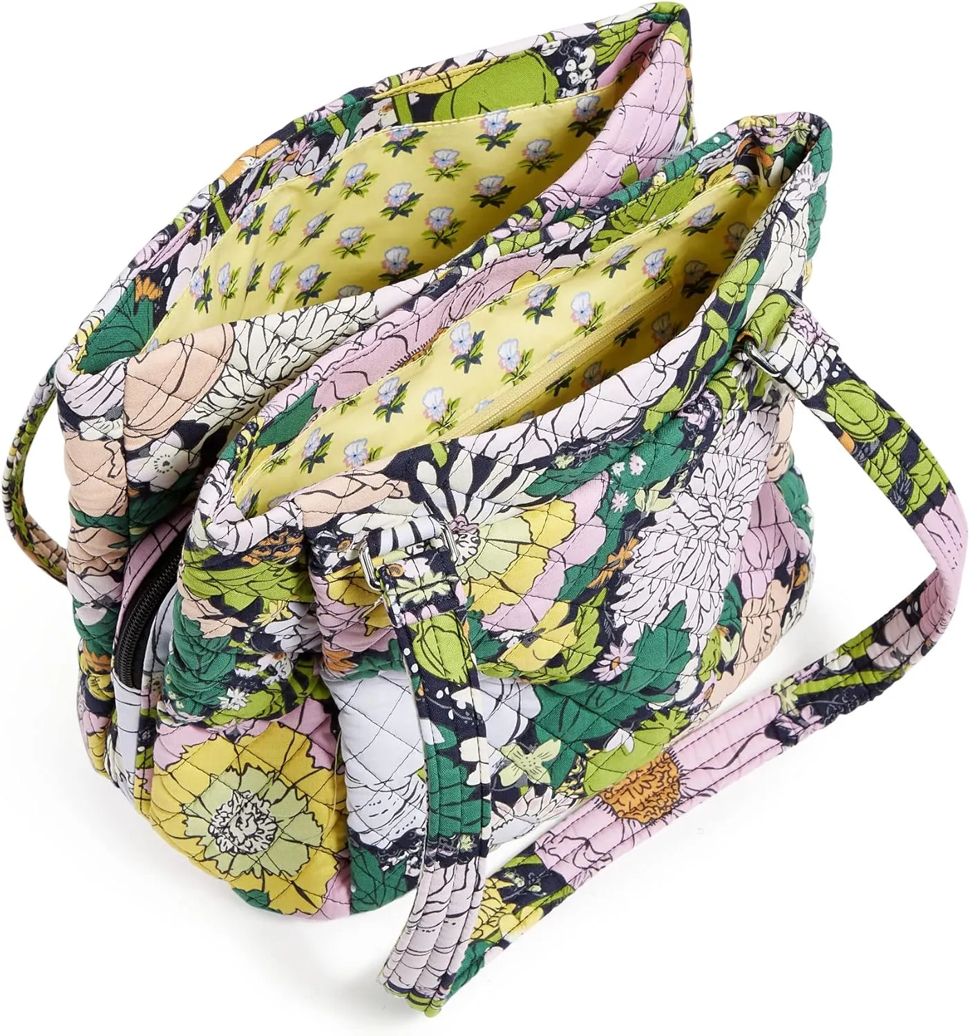 Vera Bradley Women's Cotton Multi-Compartment Shoulder Satchel Purse