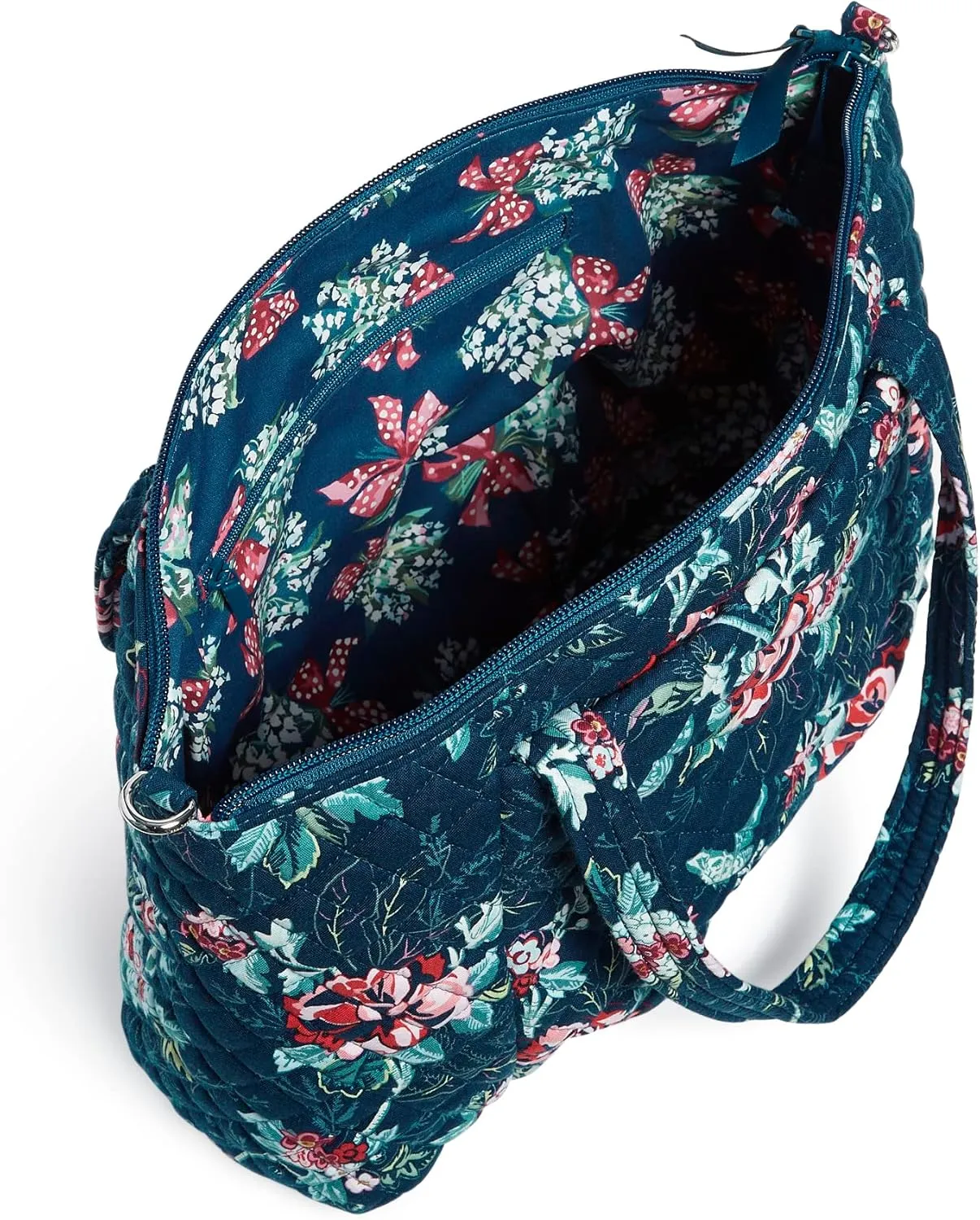 Vera Bradley Women's Cotton Pleated Multi-strap Shoulder Satchel Purse