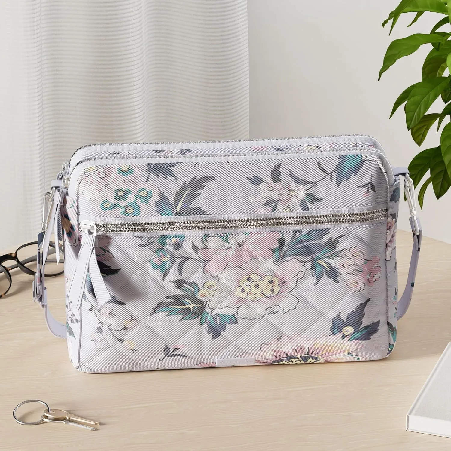 Vera Bradley Women's Performance Twill Triple Compartment Crossbody Purse
