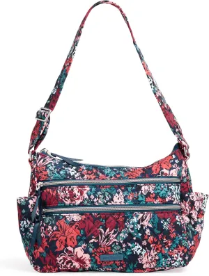 Vera Bradley Women's Performance Twill Triple Zip Shoulder Satchel Purse