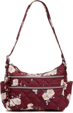Vera Bradley Women's Performance Twill Triple Zip Shoulder Satchel Purse