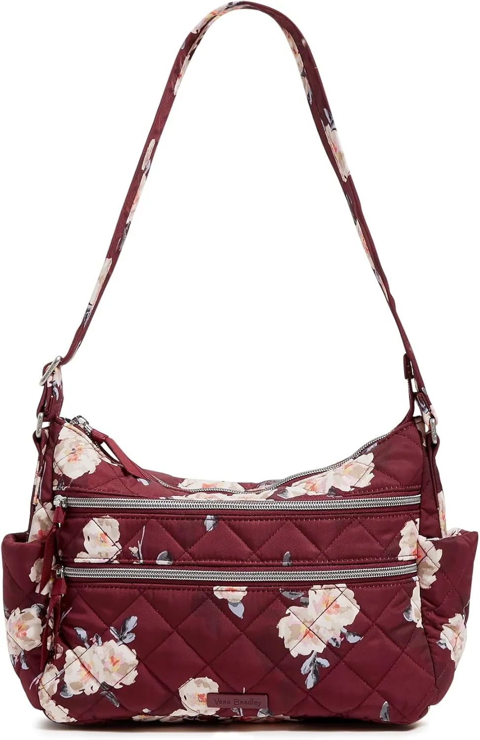Vera Bradley Women's Performance Twill Triple Zip Shoulder Satchel Purse