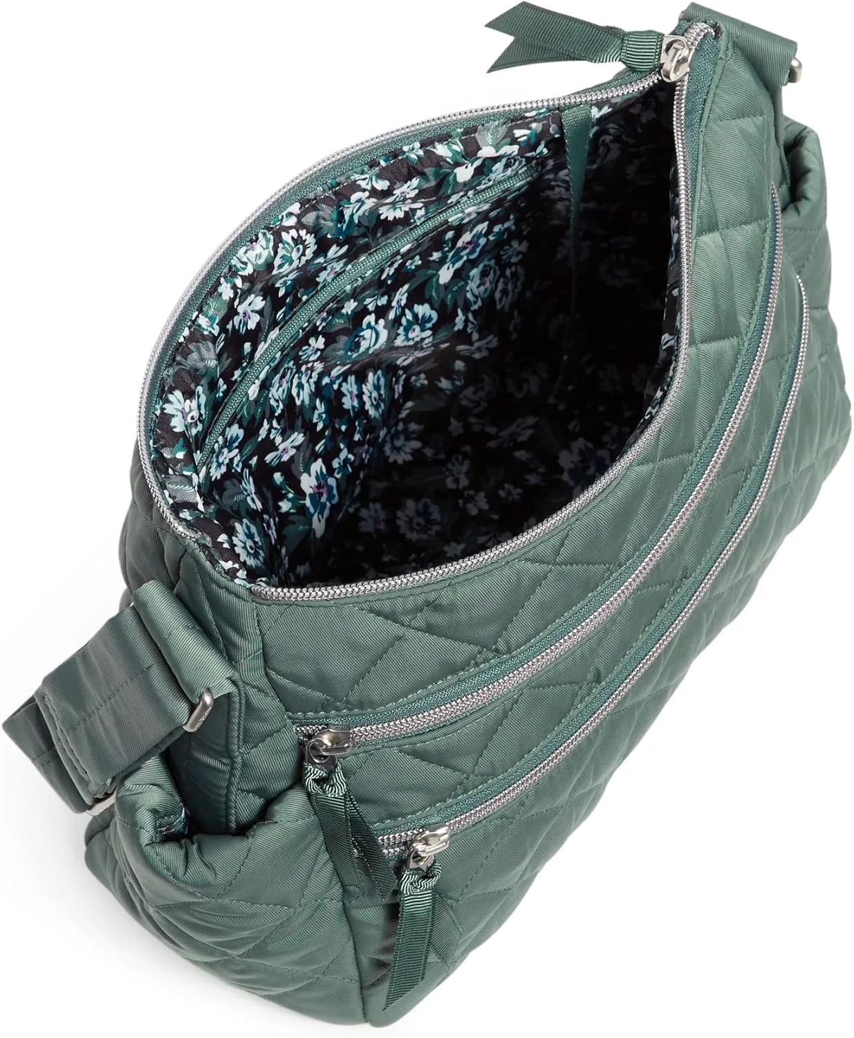 Vera Bradley Women's Performance Twill Triple Zip Shoulder Satchel Purse